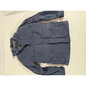 Abercrombie & Fitch Men's Navy Hooded Surplus Jacket Size M